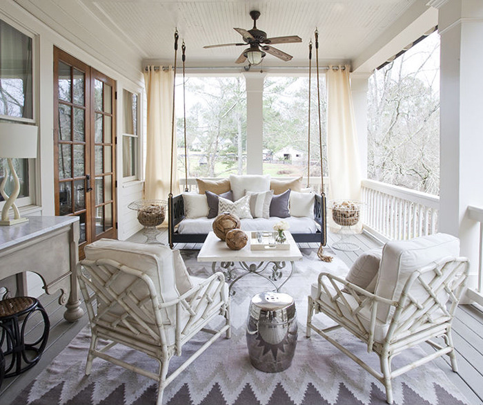 расстановка мебели на даче